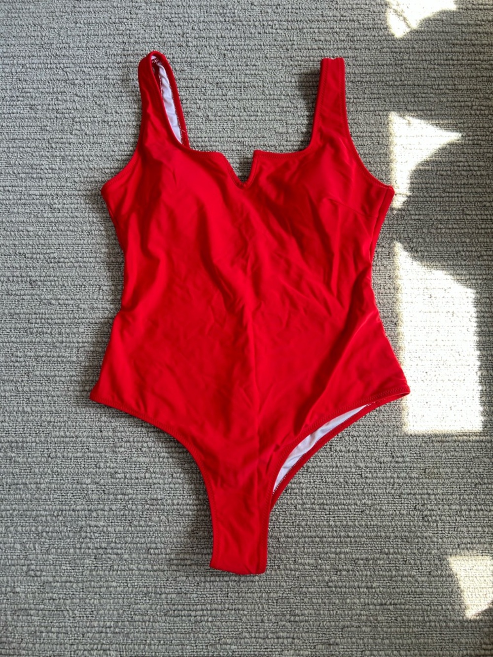 Bright Red One-Piece Swimsuit